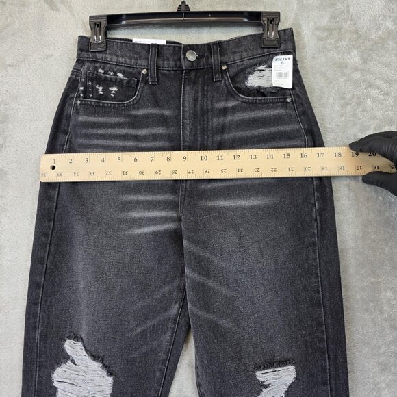 RSQ 90s Jeans Womens 25 Distressed Ripped High Rise Tillys Vintage Denim Y2K - Picture 6 of 13